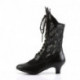 Bottine dentelle noire style rétro / victorien petit talon pas chère