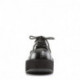 Chaussure derby gothique à lacet noire avec semelle compensée | DemoniaCult