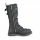 Chaussure gothique haute homme à 5 grosses sangles et coque métal -