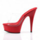 Chaussure pole dance DELIGHT-601 rouges à talon de 15 cm