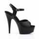 Chaussure pole dance noire haut talon