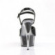 Chaussure pole exotic noire à paillettes avec talon 15 cm Pleaser DEL609-5G/B/M