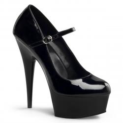 Escarpin plateforme noir talon 15 cm | du 34 au 44