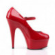 Escarpin sexy plateforme rouge vernis talon 15 cm | du 34 1/2 au 44