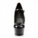 Escarpin sexy Pole dance avec laçage corset rouge