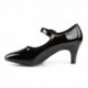 escarpin noir petit talon confortable