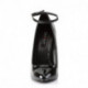 Escarpin noir vernis talon aiguille 15 cm a bride cheville petite et grande taille