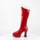 Botte cosplay super-héros wonder-woman rouge à haut talon carré / bobine