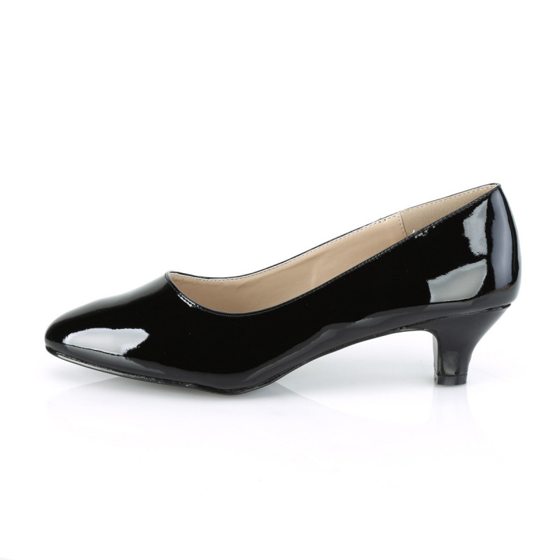 Escarpin noir vernis petit talon hotsell