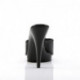 Mule plateforme noire vernie talon 11 cm