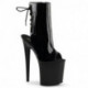 Chaussure pole dance ouverte noire talon 20 cm Pleaser FLAM1018/B/M