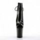 Chaussure pole dance ouverte noire talon 20 cm Pleaser FLAM1018/B/M