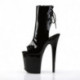 Chaussure pole dance ouverte noire talon 20 cm Pleaser FLAM1018/B/M