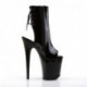 Chaussure pole dance ouverte noire talon 20 cm Pleaser FLAM1018/B/M
