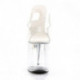 Mule pole dance transparente à plateforme plexi et talon 20 cm Pleaser
