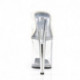 Mule pole dance transparente à plateforme plexi et talon 20 cm Pleaser