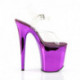 Chaussure pole dance violette chromée | FLAM808/C/PPCH