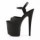 Chaussure Pole Dance noire à talon 20 cm pailletée