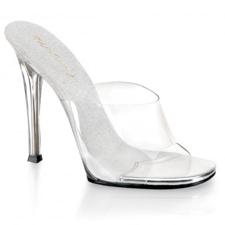 Mule transparente talon aiguille 11 cm plexi – Fabulicious