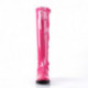Botte rose fushia bout carré pour femme - talon carré 8 cm