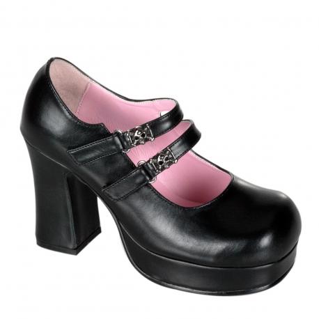 Escarpin arrondie plateforme GOTHIKA-09
