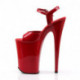 Sandale plateforme très haute rouge INFINITY-909