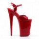 Sandale plateforme très haute rouge INFINITY-909