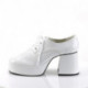 Chaussure seventy's homme blanche vernie disco | Déguisement seventy's grande taille