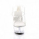 Mule plateforme transparente talon haut 15 cm
