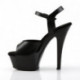 Chaussure Pole Dance en cuir noir