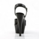 Sandale plateforme en Cuir Noir KISS-209