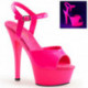 Chaussure pole dance rose fuchsia talon 15 cm Pleaser KISS209UV
