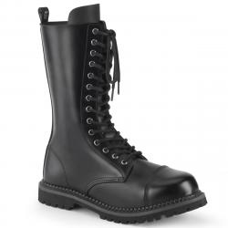 Botte Rangers cuir noir homme Demonia grande taille du 36 au 46