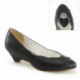 Chaussure vintage "pin up" noire à petit talon - C le Pied