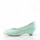 Escarpin vintage petit talon vert