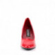 ESCARPIN TALON MOYEN ROUGE VERNIS GRANDE TAILLE DU 36 AU 44
