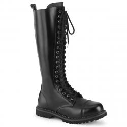 Botte gothique cuir haute à lacet Demonia