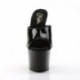 Mule Pole Dance Noire Vernie | Plateforme 7cm | Du 35 au 44