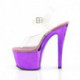 Sandale plateforme transparente et violet SKY-308