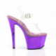 Sandale plateforme transparente et violet SKY-308