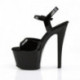 Chaussure de pole dance noire à plateforme 7 cm - petite et grande taille