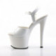 Chaussure de pole dance blanche à plateforme 7 cm - petite et grande taille