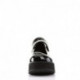 Chaussure compensée noire brillante SPRITE-01