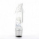 Bottine Pole Exotic Transparente à Strass. Plateforme 7 cm talon 18 cm