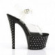 Sandale plateforme à strass noire STARDUST-708