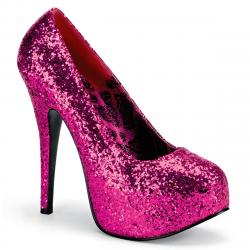 Escarpin plateforme rose pailletés TEEZE-06GW