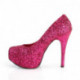 Escarpin plateforme rose pailletés TEEZE-06GW