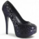 Escarpin strass à plateforme TEEZE-06SQ Noir