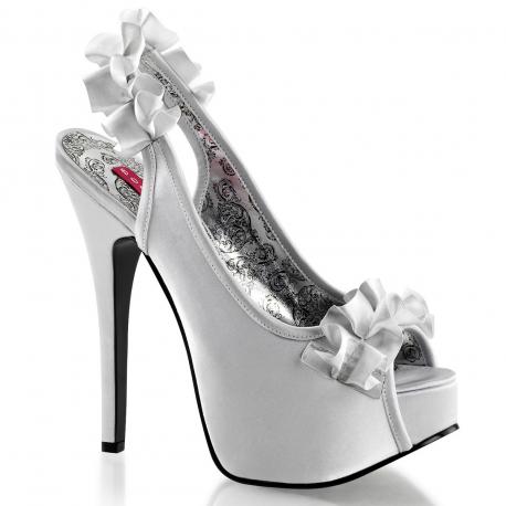 Escarpin plateforme TEEZE-56 Gris Clair