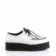 Creepers blanches à lacets
